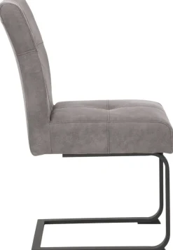 Essgruppe Luise II grau Microfaser B/H/T: ca. 160x76x80 cm
