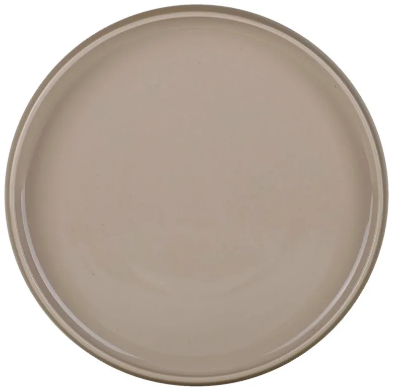 Essteller beige Steinzeug D: ca. 26,3 cm
