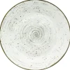 Essteller flach grau Porzellan D: ca. 26,5 cm