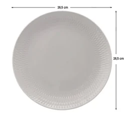 Essteller weiß Porzellan D: ca. 26,5 cm