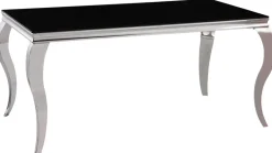 Esstisch CT053 schwarz lackiert B/H/T/S: ca. 160x76x90x1 cm