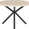 Esstisch Damira Eiche Wildeiche hell Nachbildung schwarz D: ca. 100 cm