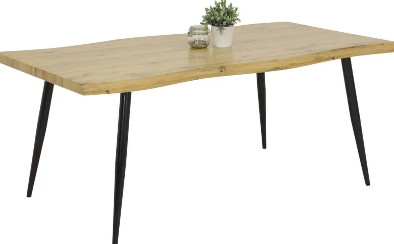 Esstisch GABI I T Eiche Wildeiche Nachbildung B/H/T: ca. 180x76x100 cm