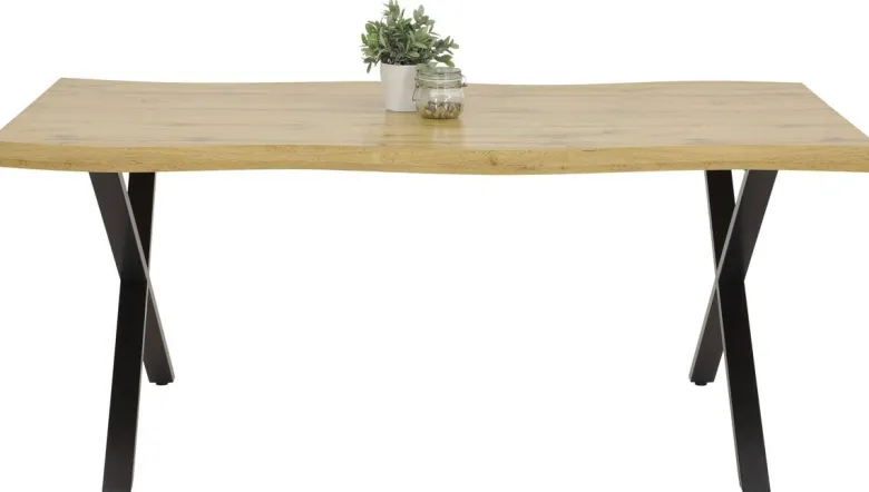 Esstisch Gerda Eiche Wildeiche Nachbildung B/H/T: ca. 140x76x90 cm