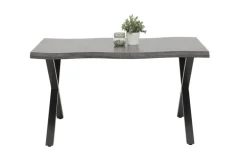 Esstisch Gerda grau Akazie Nachbildung B/H/T: ca. 140x76x90 cm