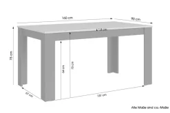 Esstisch NORI B/H/T: ca. 160x90x75 cm