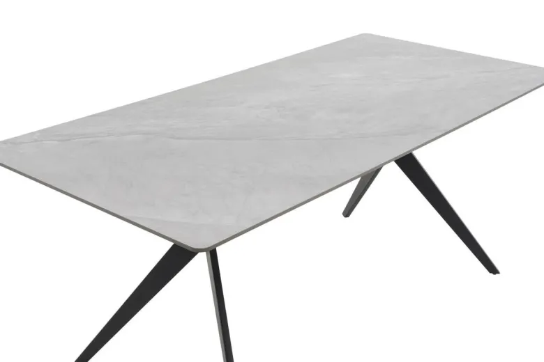 Esstisch Paccino I grau Marmor Optik B/H/T: ca. 180x76x90 cm