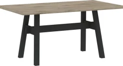 Esstisch Portofino natur schwarz B/H/T: ca. 160x76x90 cm