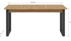 Esstisch Seattle Eiche Artisan Nachbildung B/H/T: ca. 150x76x90 cm