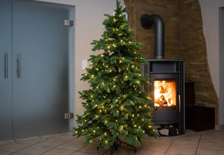 Evergreen Weihnachtsbaum Roswell Kiefer grün PVC H/D: ca. 210x122 cm