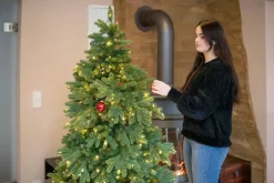 Evergreen Weihnachtsbaum Roswell Kiefer grün PVC H/D: ca. 210x122 cm
