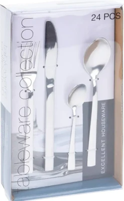 Excellent Houseware Besteckset silber Edelstahl 24 tlg.