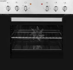exquisit Einbauherdset EHE 156-2.1 UBZ schwarz B/H/T: ca. 59,5x59,5x53 cm