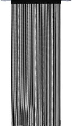 Fadenvorhang Perle schwarz B/L: ca. 90x245 cm