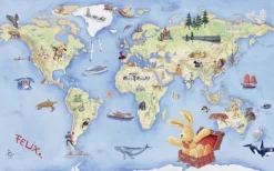 Felix Kinderteppich blau B/L: ca. 140x200 cm