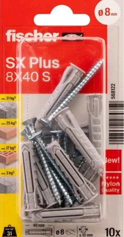 fischer Dübel- und Schraubenset