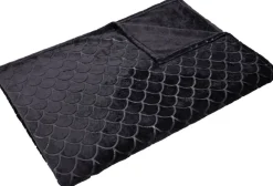Flanelldecke anthrazit Polyester B/L: ca. 160x220 cm