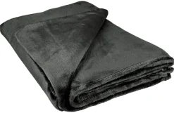 Flanelldecke anthrazit Polyester B/L: ca. 140x200 cm