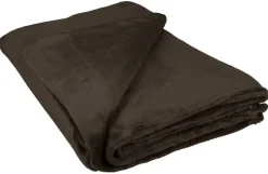 Flanelldecke braun Polyester B/L: ca. 130x160 cm