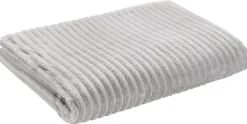 Flanelldecke Cord silber Polyester B/L: ca. 140x200 cm