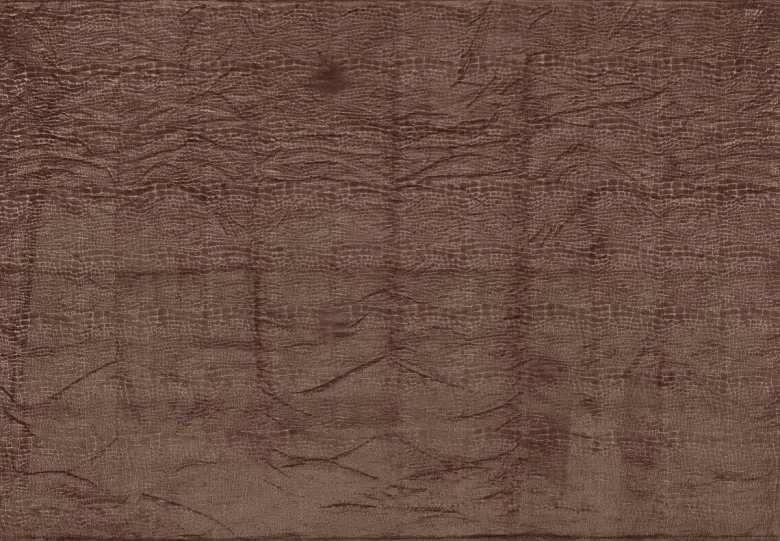 Flanelldecke Croco braun Polyester B/L: ca. 140x200 cm