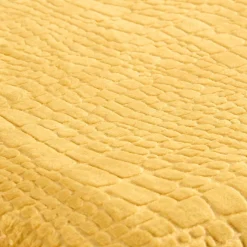 Flanelldecke Croco curry Polyester B/L: ca. 140x200 cm