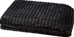 Flanelldecke Flanell schwarz Polyester B/L: ca. 140x190 cm