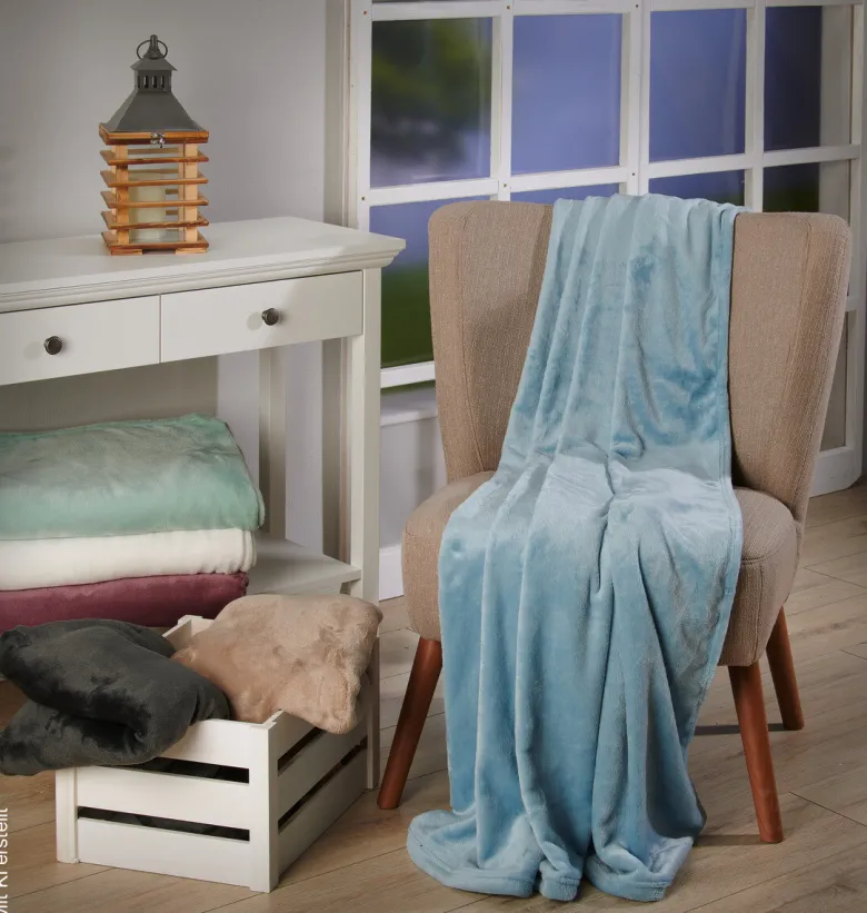 Flanelldecke kitt Polyester B/L: ca. 140x200 cm