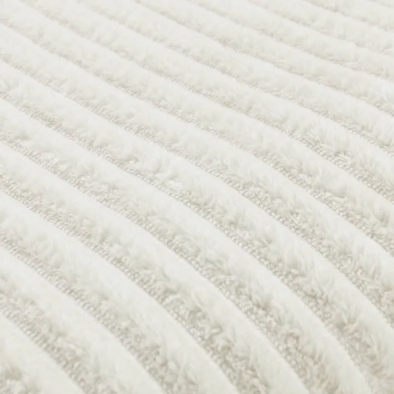 Flanelldecke offwhite Polyester B/L: ca. 140x180 cm