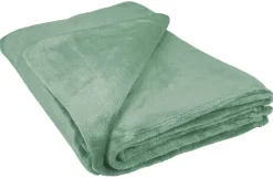 Flanelldecke salbei Polyester B/L: ca. 140x200 cm
