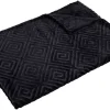 Flanelldecke schwarz Polyester B/L: ca. 160x220 cm