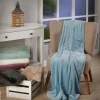 Flanelldecke silber Polyester B/L: ca. 140x200 cm