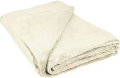 Flanelldecke wollweiß Polyester B/L: ca. 140x200 cm