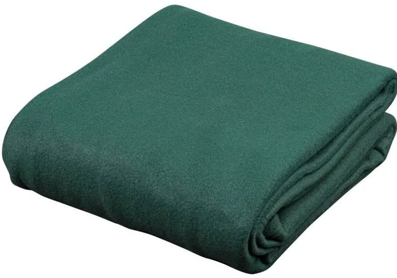Fleecedecke dunkelgrün Polyester B/L: ca. 140x190 cm