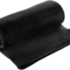 Fleecedecke schwarz Polyester B/L: ca. 140x190 cm