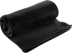 Fleecedecke schwarz Polyester B/L: ca. 140x190 cm