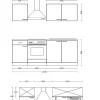 Flex-Well Küchenblock Morena Basalt matt B/H/T: ca. 210x200x60 cm