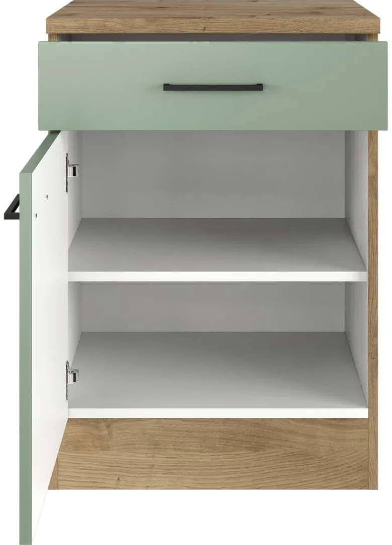 Flex-Well Unterschrank Cara grün B/H/T: ca. 60x85x60 cm