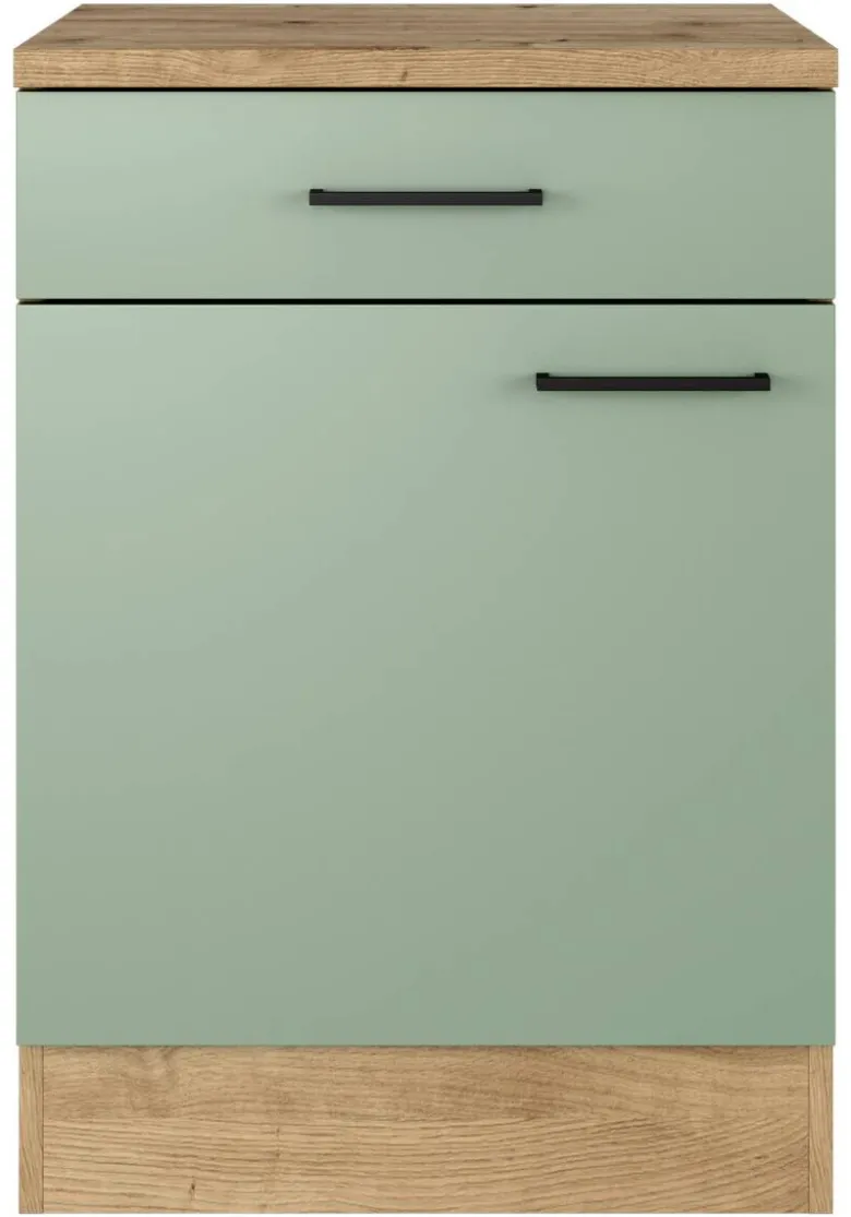 Flex-Well Unterschrank Cara grün B/H/T: ca. 60x85x60 cm