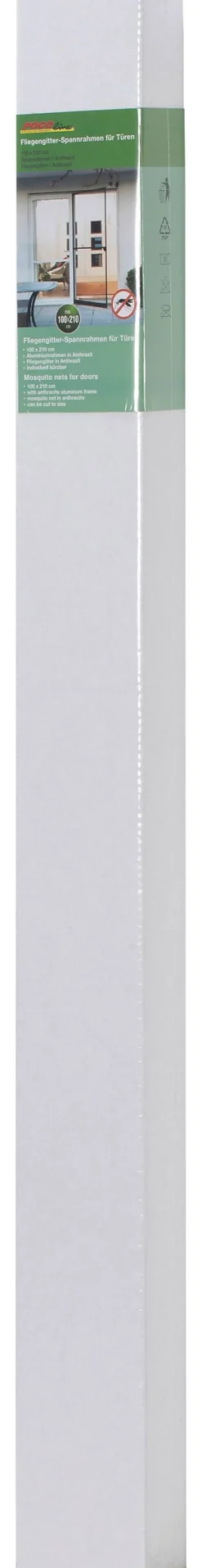 Fliegengitter anthrazit B/L: ca. 100x210 cm