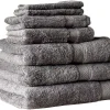 Frottierset grau Baumwolle B/L: ca. 70x140 cm