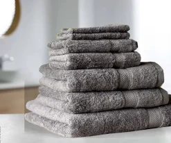 Frottierset grau Baumwolle B/L: ca. 70x140 cm