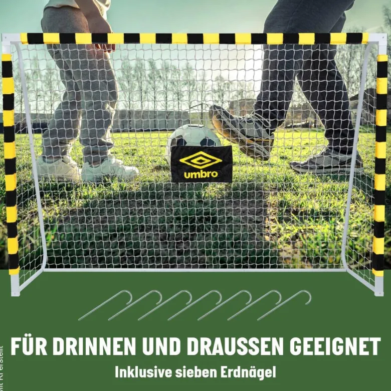 Fußballtor schwarz B/H/T: ca. 300x200x90 cm
