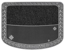 Fußmatte DoubleCircle anthrazit B/L: ca. 75x57 cm