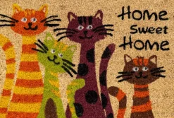 Fußmatte Kokos Cats Multi B/L: ca. 40x60 cm