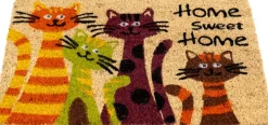 Fußmatte Kokos Cats Multi B/L: ca. 40x60 cm