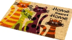 Fußmatte Kokos Cats Multi B/L: ca. 40x60 cm