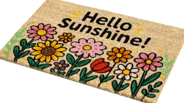 Fußmatte Kokos Sunshine Multi B/L: ca. 40x60 cm
