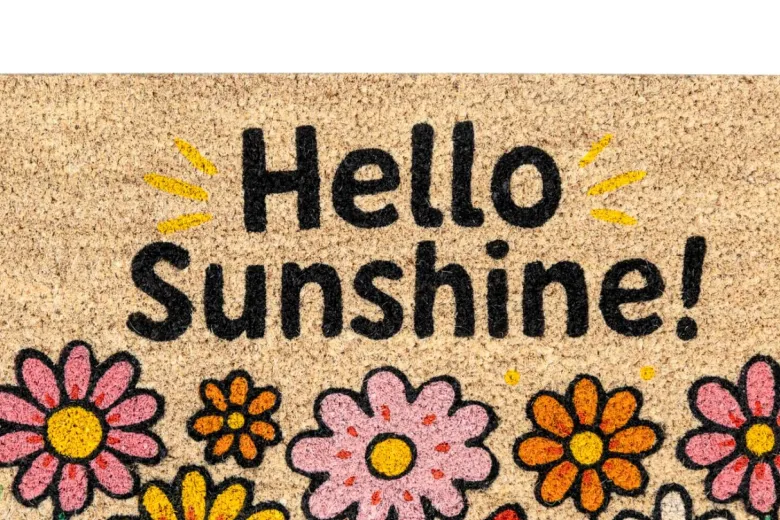 Fußmatte Kokos Sunshine Multi B/L: ca. 40x60 cm