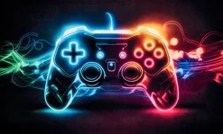 Fußmatte Velvet Gaming Multi B/L: ca. 90x150 cm